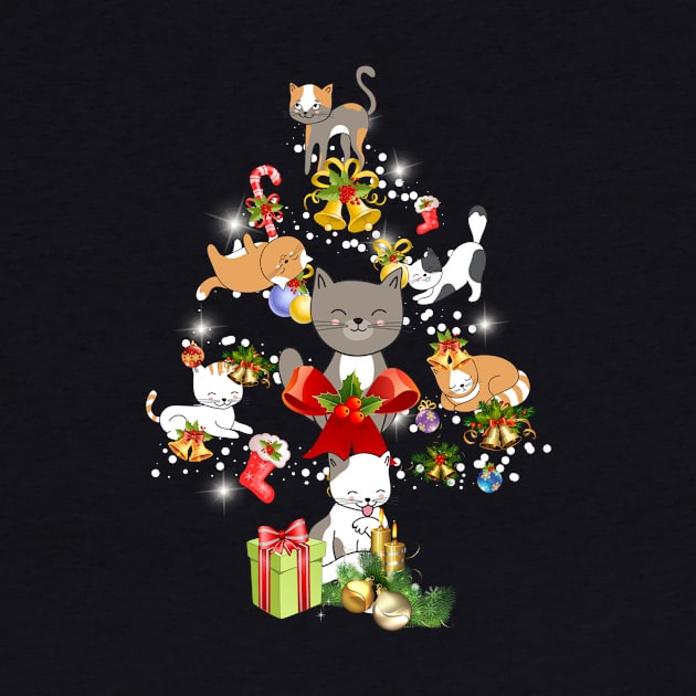 Cat Christmas Tree by TeeAbe